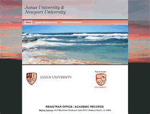 Tablet Screenshot of janusuniversity.edu